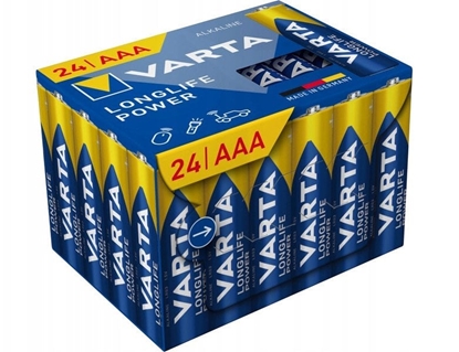 Picture of Varta 4903 LONGLIFE Power Micro AAA Cube 24-er (4903121134)