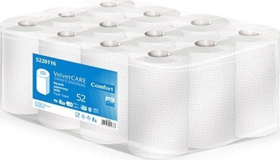 Picture of Velvet Rczniki w roli celulozowe VELVET MINI, 2-warstwowe, 52m, 12 rolek, biae