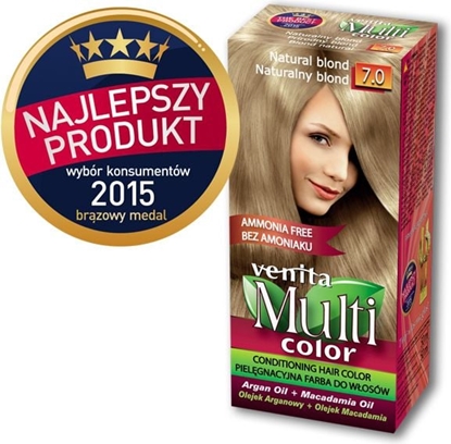 Picture of Venita Farba bez amoniaku Multi Color 7.0 naturalny blond