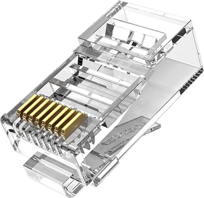 Picture of Vention Modular RJ45 CAT6 UTP Connector Vention IDDR0-50 Transparent Pack of 50