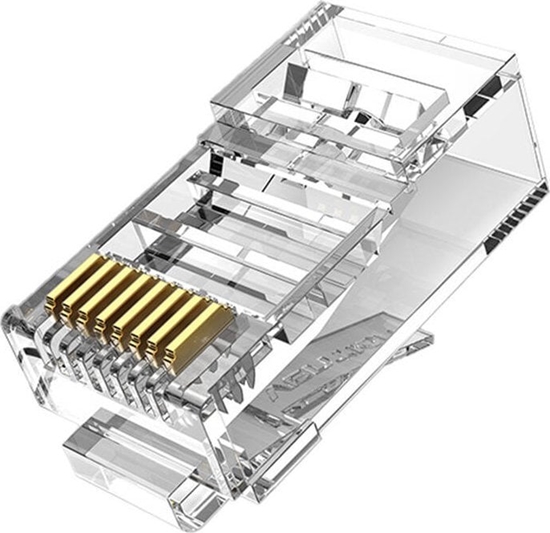 Изображение Vention Modular RJ45 CAT6 UTP Connector Vention IDDR0-50 Transparent Pack of 50