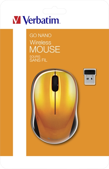 Picture of Verbatim Go Nano Wireless Mouse Volcanic Orange      49045
