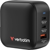 Picture of Verbatim Mini GaN Charger 70W 2xUSB-C PD, 1xUSB-A QC 3.0 32229