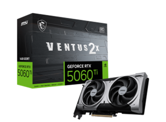 Picture of Videokarte MSI GeForce RTX 5060 Ti Ventus 2X OC Plus 16GB GDDR7 DLSS4
