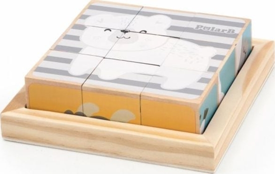 Picture of Viga Toys Drewniana Ukadanka Obrazkowa 6-Stronna Zwierztka VIGA PolarB