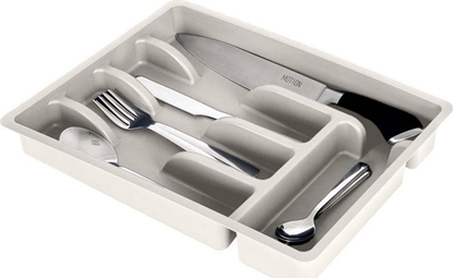 Изображение Vilde Organizer na sztuce przybory wkad do szuflady popielaty 5 przegródek 36x25,5x6 cm