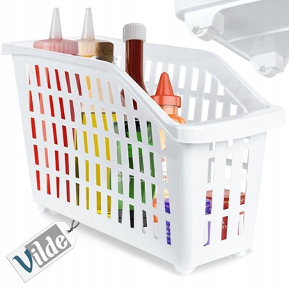 Picture of Vilde Pojemnik do przechowywania na kókach biay wski 13 l