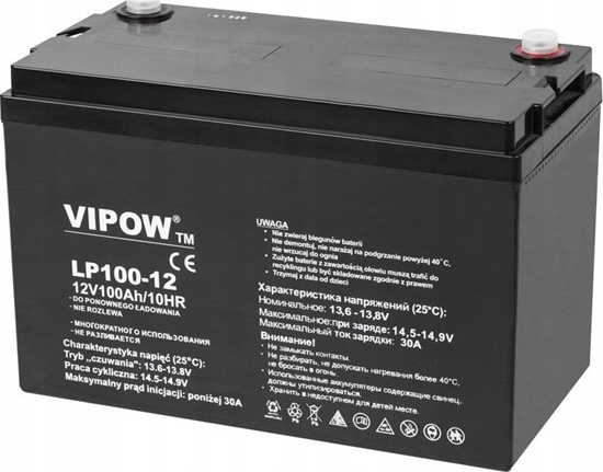 Picture of Vipow Akumulator elowy VIPOW 12V 100Ah