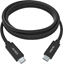 Attēls no Vision VISION Professional installationstaugliches USB-C-Kabel - 30 JAHRE GARANTIE - USB 3.2 Gen 1 5 Gbps - unterstutzt 3-A-Ladestrom - USB-C 3.2 (M) zu USB-C 3.2 (M) - Aussendurchmesser 4,5 mm - 22 + 30 AWG 1 m - Schwarz