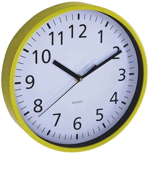 Picture of Wall clock O25 5cm yellow 8032633060030