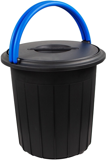 Picture of Waste bin Ecosolution 25L 37 5x37 5x39cm dark grey/blue 8009115042747