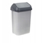 Picture of Waste bin with swivel lid 10L Swantje 25 5x19x38cm air silver color 4001515306959