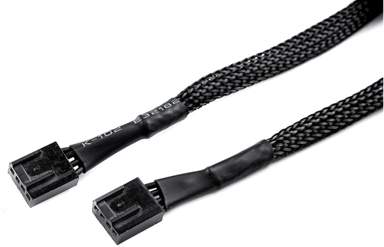 Изображение Watercool Lüfter Kabel - 2m, schwarz