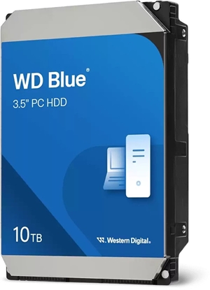 Attēls no WD Blue - Festplatte - 10 TB - intern - 3.5 in (8.9 cm) - SATA 6Gb/s - 7200 rpm - Puffer: 512 MB