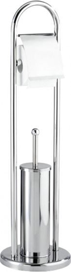 Picture of Wenko uchwyt na szczotki i rolki toaletowe Vasto 22 x 81 cm stal nierdzewna srebrna