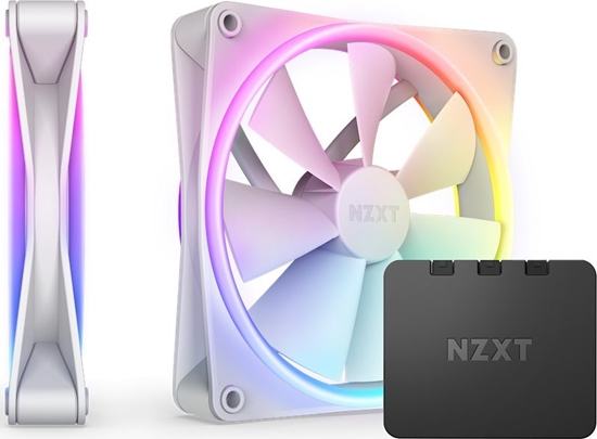 Picture of Wentylator Nzxt F140 RGB DUO 2-pack + Hub (RF-D14DF-W1)