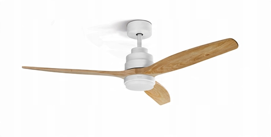 Изображение WENTYLATOR SUFITOWY ZCF 7602 40W 132cm LED 18W BUK/BIAY