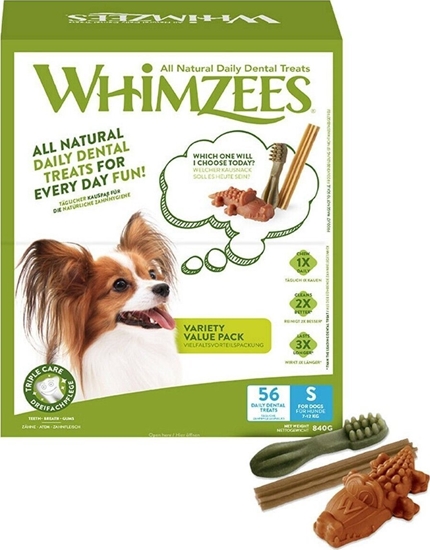 Picture of Whimzees Whimzees Variety S, 56 stk, 840 g, box