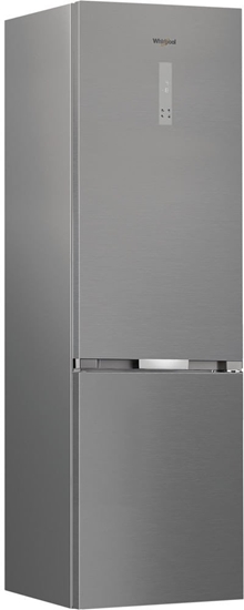 Picture of Whirlpool Refrigerator | WHK 26402 XP4E | Energy efficiency class E | Free standing | Combi | Height 203.5 cm | No Frost system | Fridge net capacity 249 L | Freezer net capacity 106 L | Display | 37 dB | Silver