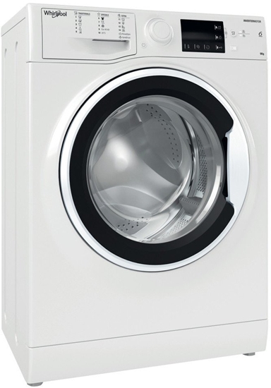 Picture of Whirlpool Washing machine | WRBSB 6249 W EU | Energy efficiency class C | Front loading | Washing capacity 6 kg | 1200 RPM | Depth 43 cm | Width 60 cm | LED | White