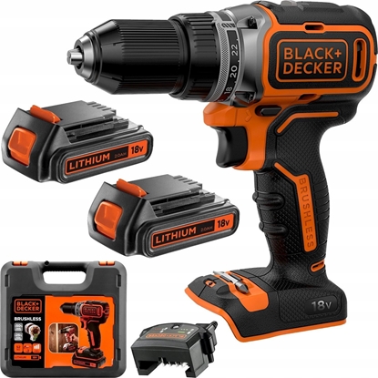 Picture of Wiertarko-wkrtarka Black&Decker BL186K1B2 18 V 2 x akumulator 2 Ah