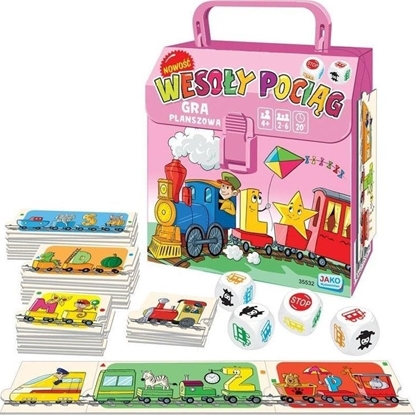 Picture of Wydawnictwo Jako Wesoy pocig. Gra planszowa (róowy)