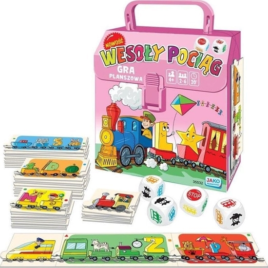Picture of Wydawnictwo Jako Wesoy pocig. Gra planszowa (róowy)