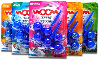 Picture of WOOM Zawieszka barwica do WC 2x50g ocean