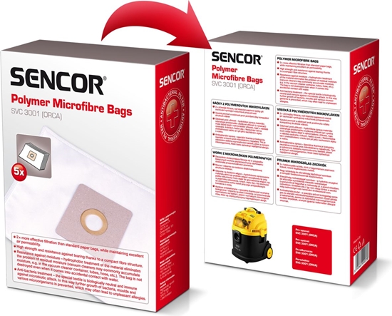 Picture of Worek do odkurzacza Sencor SVC3001, 5 sztuk (40022755)