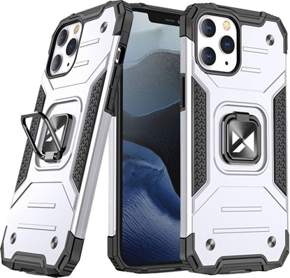 Attēls no Wozinsky Apple iPhone 13 Pro Max Ring Armor Case Kickstand Tough Rugged Cover Silver