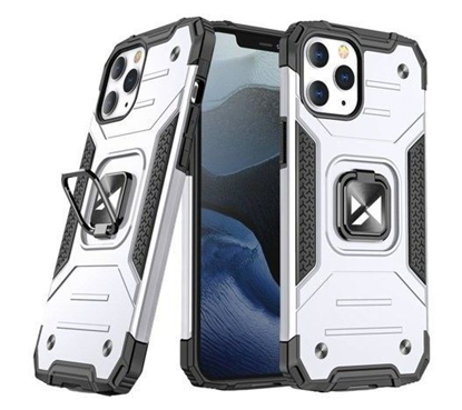 Attēls no Wozinsky Apple iPhone 13 Pro Max Ring Armor Case Kickstand Tough Rugged Cover Silver