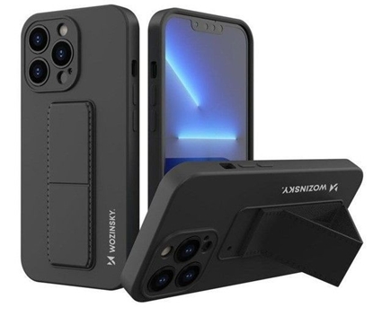 Attēls no Wozinsky Apple Phone 13 Pro Max Kickstand Case silicone case with stand Black