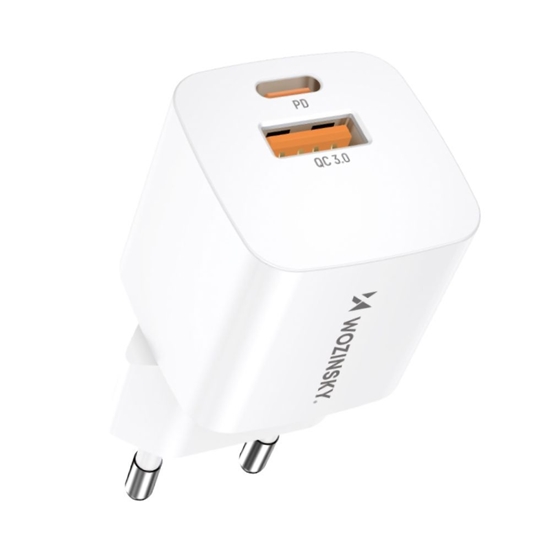Picture of Wozinsky Wozinsky CMWCW 20W USB-C / USB-A wall charger - white