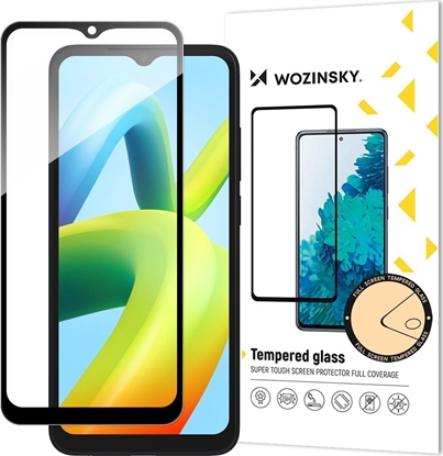 Изображение Wozinsky Wozinsky Full Glue Tempered Glass szko hartowane do Xiaomi Redmi A2 / Redmi A1 9H na cay ekran z czarn ramk