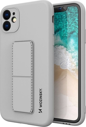 Attēls no Wozinsky Wozinsky Kickstand Case elastyczne silikonowe etui z podstawk iPhone 11 Pro Max szary