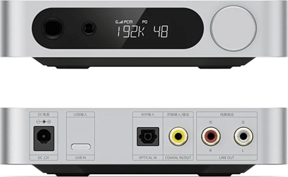 Attēls no Wzmacniacz suchawkowy FiiO FiiO K11 Silver biurkowy wzmacniacz suchawkowy z DAC