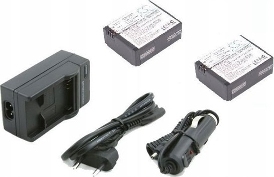 Picture of Xrec ZESTAW 2x BATERIA + ADOWARKA do GoPro Hero 3 3+