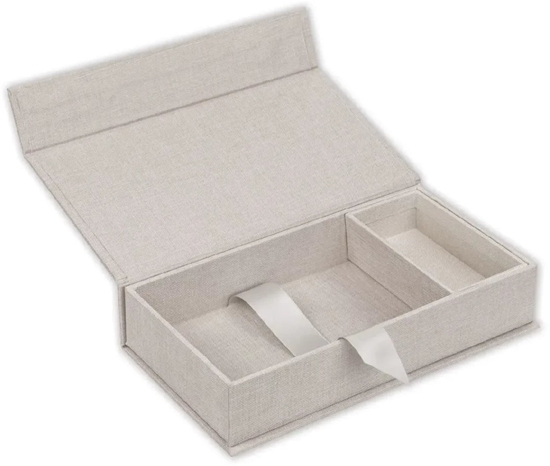 Изображение ZEP Box USB Lodi D     23x12,5x5 Leinen Box für Fotos/USB  BY546D