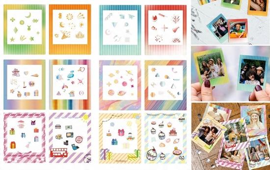 Picture of Zestaw 12x Naklejki Ramki Do Fuji Instax Square Link Sq1 Sq6 Sq20 Sq40 Sq10