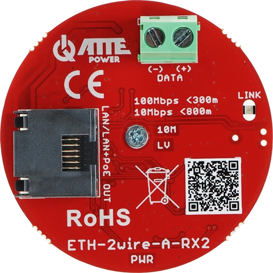 Picture of ZESTAW KONWERTERÓW UTP / 2-WIRE DO TRANSMISJI LAN+POE ETH-2WIRE-A-SET2 KOMPLET 2 SZT ATTE
