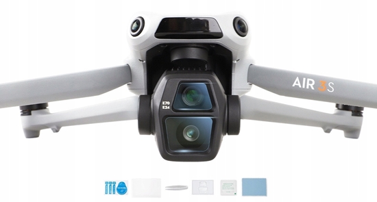 Picture of Zestaw Oson 2x Osona Szko Hartowane Na Obiektyw Do Drona Dji Air 3s / Dji Air 3 S / Bhm914