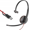 Picture of Zestaw słuchawkowy Blackwire 3210 USB-C + USB-C/A (Bulk) 8X214A6