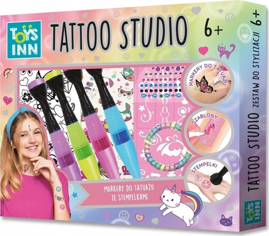 Picture of Zestaw Tattoo Studio Markery do tatuau ze stempelkami