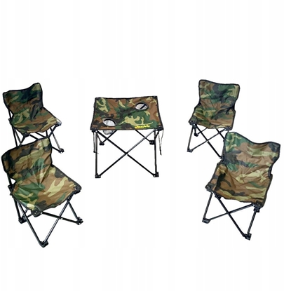 Attēls no Zestaw turystyczny dziecicy - skadany stolik i krzesa (5el.)