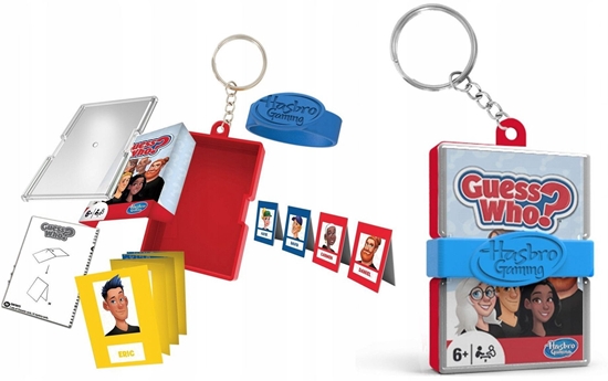Picture of Zgadnij Kto To Guess Who Gra Breloczek Wersja Podróna Kieszonkowa Hasbro / 210086 / Guess Who?