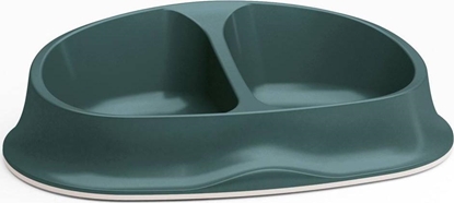Picture of Zolux STEFANPLAST Miska dla psa lub kota Chic plastikowa podwójna zielona 2x250 ml
