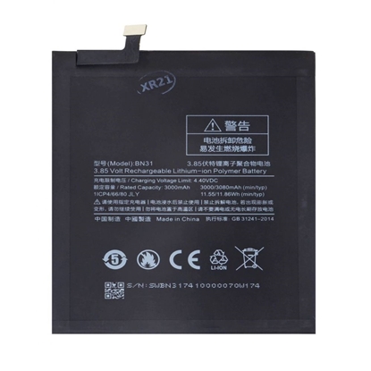 Attēls no - BN31 Xiaomi Battery 3080mAh (OEM)