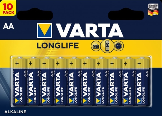 Picture of - Varta Longlife AA Battery 10pcs