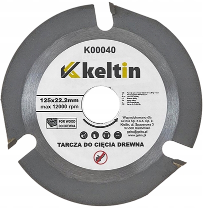 Picture of &Tarcza do cicia drewna 125X22,23mm 3T (100/200)