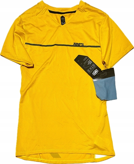 Picture of 100% Koszulka damska 100% RIDECAMP Womens Jersey krótki rkaw Mustard roz. M (NEW)